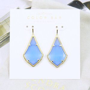 Kendra Scott Alex Periwinkle earrings Gold Plated